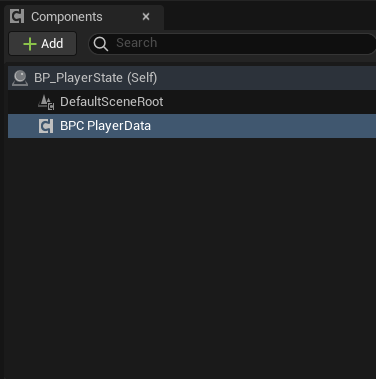 Added Player Data Component